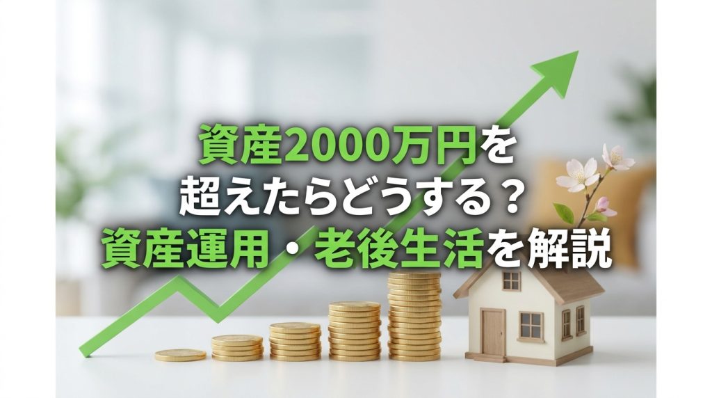 金融資産2000万円を超えたらどうする？資産運用・老後生活を解説