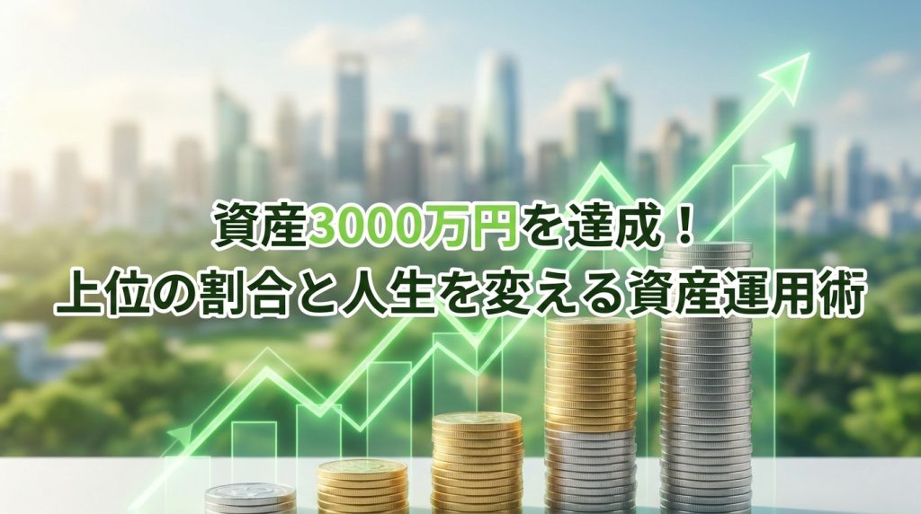 金融資産3000万円を達成！上位の割合と人生を変える資産運用術