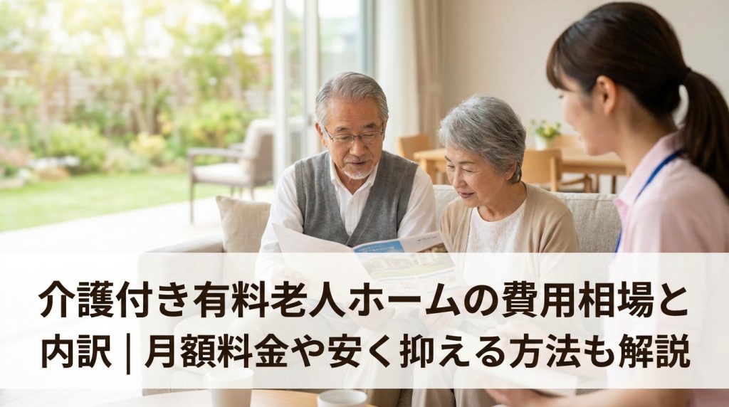 介護付き有料老人ホームの費用相場と内訳｜月額料金や安く抑える方法も解説