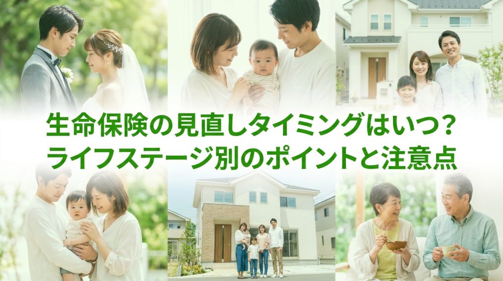生命保険の見直しタイミングはいつ？ライフステージ別のポイントと注意点