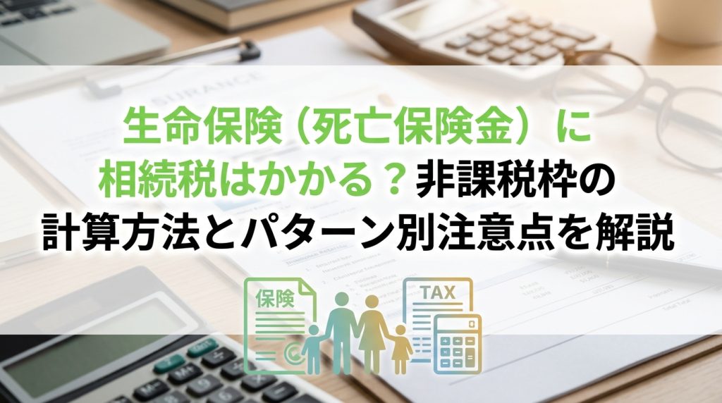 生命保険（死亡保険金）に相続税はかかる？非課税枠の計算方法とパターン別注意点を解説